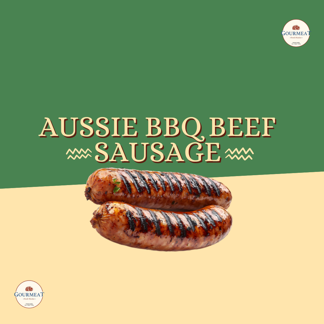 Impor Belanda Aussie BBQ Beef Sausage 4pcs